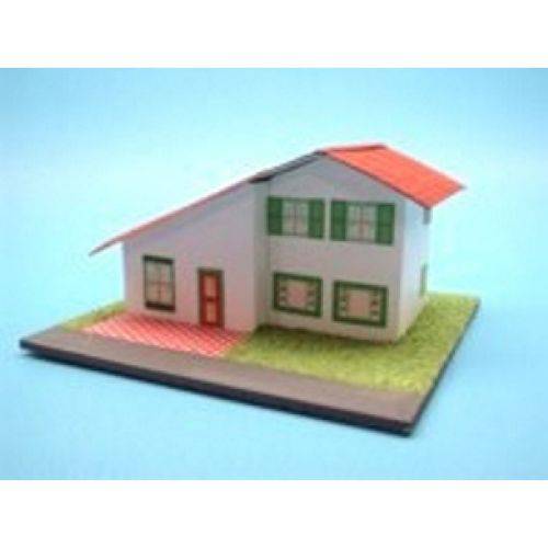 Miniatura para Maquete Casa em Kit para Montar em Papelão 040 - Escala 1-100 Minitec