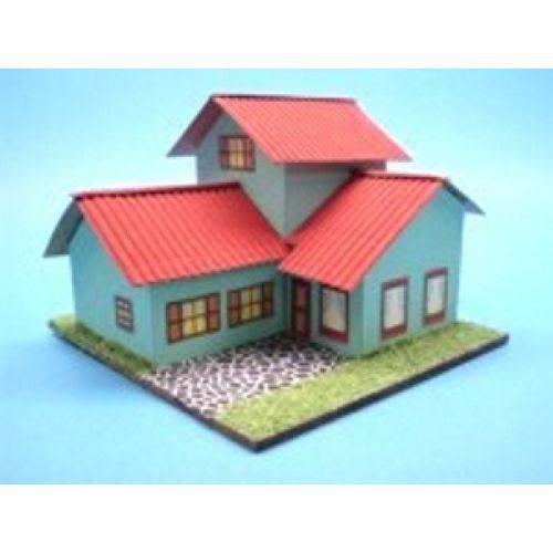 Miniatura para Maquete Casa em Kit para Montar em Papelão 045 - Escala 1-100 Minitec