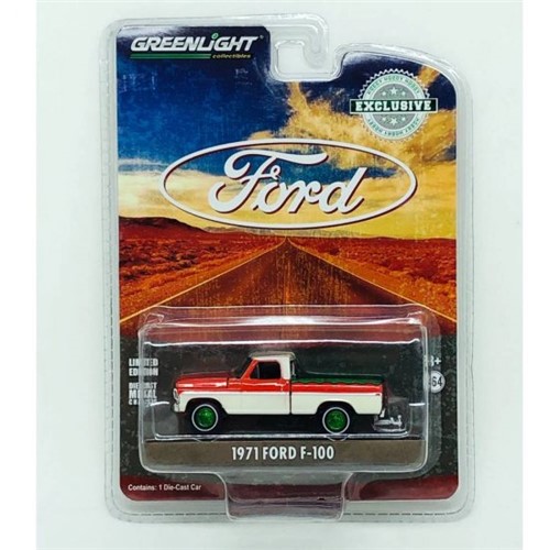 Miniatura Picape Ford F-100 1971 Exclusive 1:64 Greenlight Chase