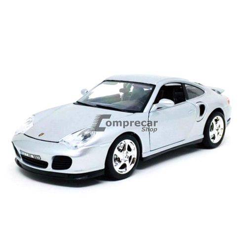 Miniatura Porsche 911 Turbo Prata Bburago 1/18