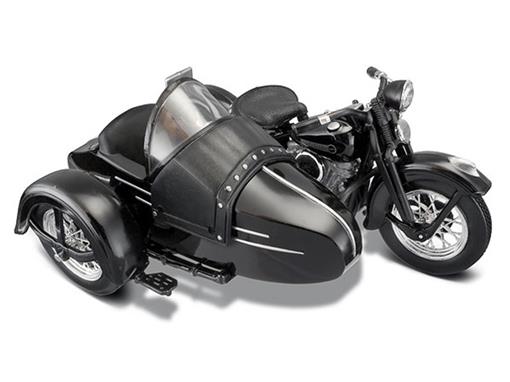 Miniatura Side Car Harley Davidson FL 1948 1:18 - Maisto