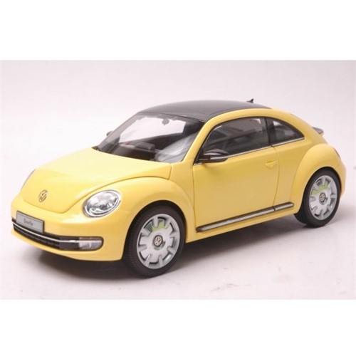 Miniatura Volkswagen New Beetle Coupe 2012 Amarelo 1:18 Kyosho