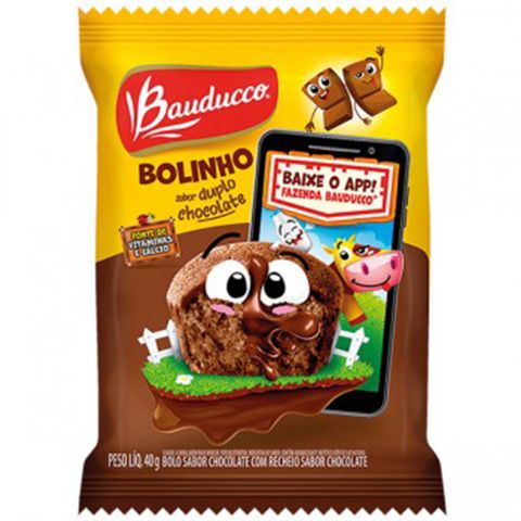 Minibolo Duplo Chocolate 40g - Bauducco