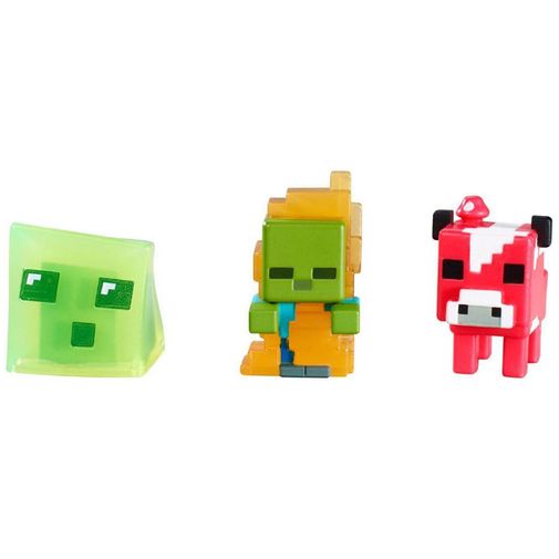 Minifiguras Minecraft - Coguvaca, Zumbi e Slime - Mattel