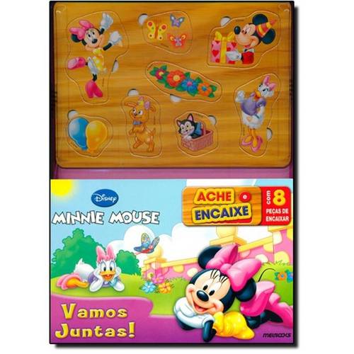 Minnie Mouse: Ache e Encaixe - com 8 Pessas de Encaixar