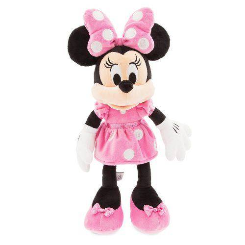 Minnie Mouse Rosa Pelucia Original Disney Store Modelo Novo