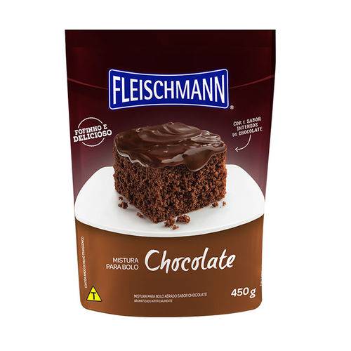 Mistura para Bolo Chocolate Fleischmann 450 G.