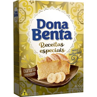 Mistura para Bolo Sabor Banana Caramelizada Dona Benta 400g