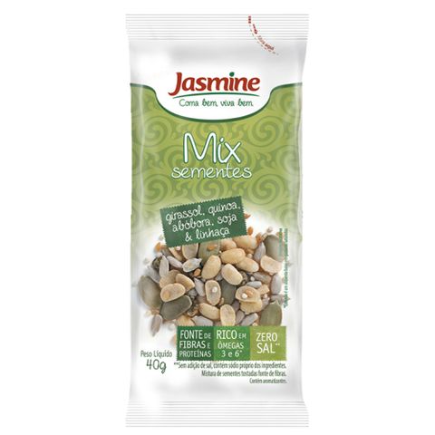 Mix Sementes Girassol Quinoa e Semente de Abobora 40g - Jasmine