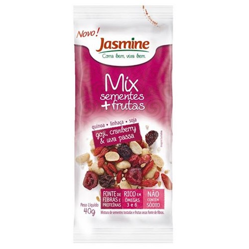 Mix Sementes Jasmine 40g Mais Frutas