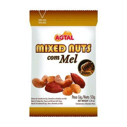 Mixed Nuts com Mel 50g Agtal
