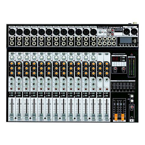 Mixer Analógico Soundcraft Sx1602fx Usb 16 Canais