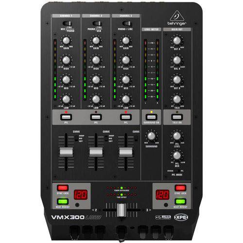 Mixer Dj 3 Canais Pro Mixer Vmx300usb - Behringer