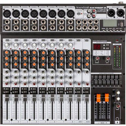 Mixer Usb Sx1202fx Preto Soundcraft