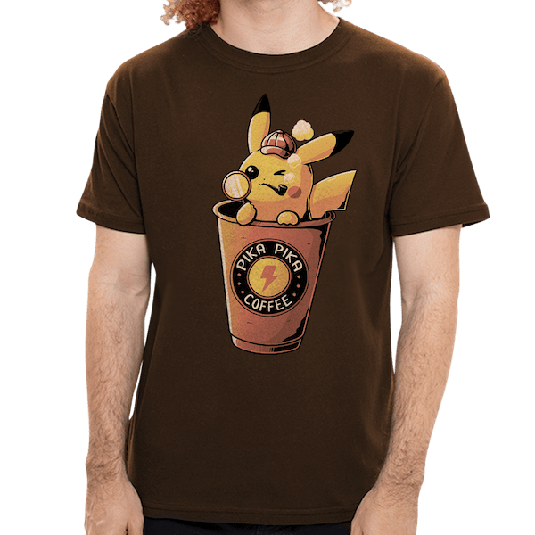 MO - Camiseta Pikachu Coffee - Masculina - P
