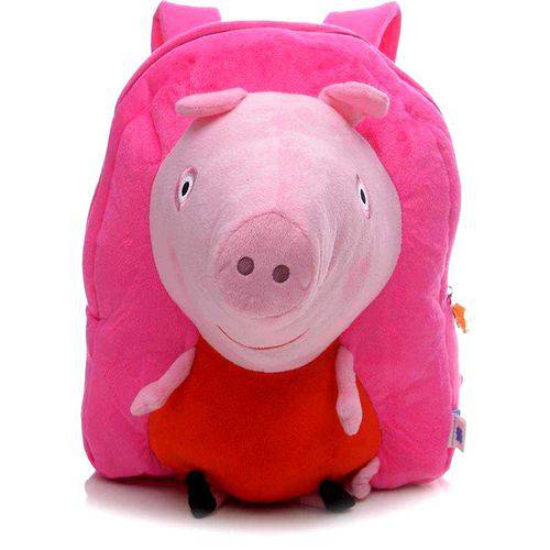 Mochila de Costas Infantil Pelúcia 3d Peppa Pig - Xeryus