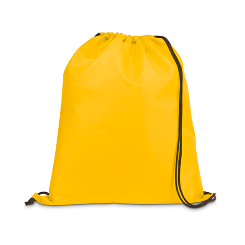 Mochila de Nylon para Sublimação na Cor Amarelo – Tamanho 35x40cm