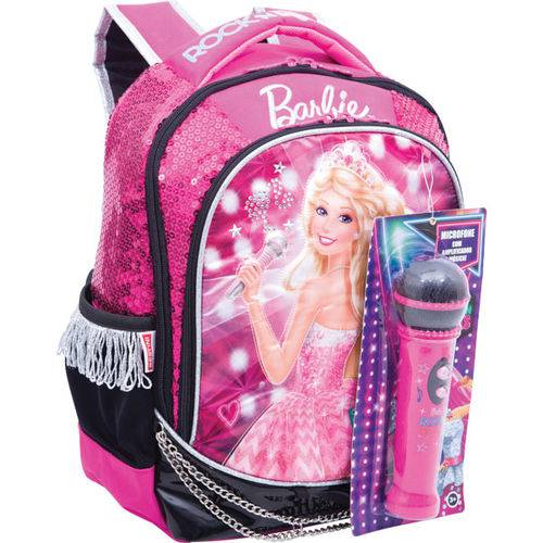 Mochila Escolar Barbie Rock N Royals Md 3bolso Sestini