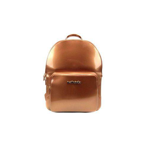 Mochila Feminina Petite Jolie Kit Bag PJ2032 Metal Bronze - Dourado - Único