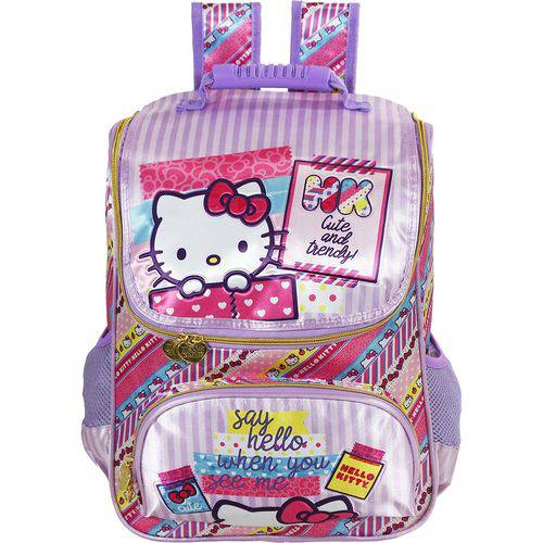 Mochila Infantil Hello Kitty de Costas Grande - Ref: 7882 - Xeryus