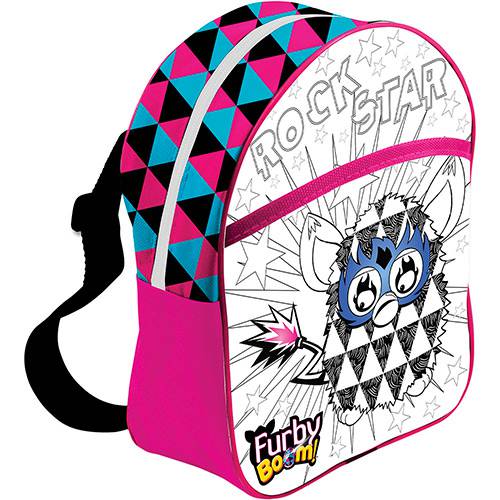 Mochila para Pintar Furby Boom By Kids Preto/RosaAzul
