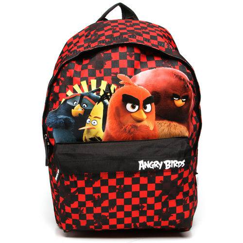 Mochila Santino Angry Birds Preta/Vermelha