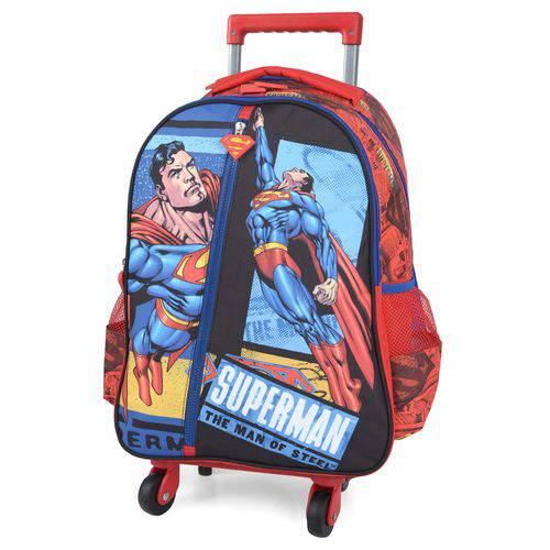 Mochilete 360 Superman Super Homem Capa Vermelha Original
