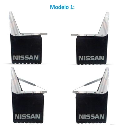Modelo 1 - Jogo de Aparabarros Frontier com Logo Nissan 4 Peças