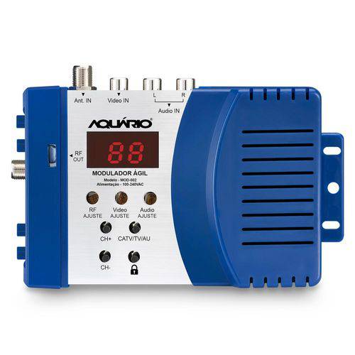 Modulador RF Ágil (Áudio e Vídeo) para TV - Aquário MOD-002
