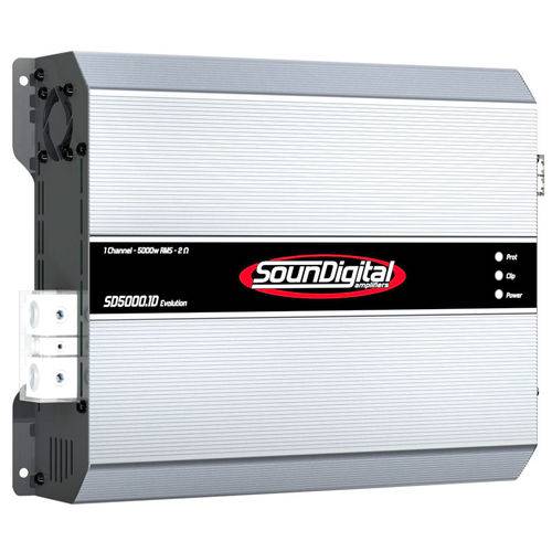 Módulo Amplificador de Som Automotivo SounDigital SD5000.1D EVO 1 Ohm