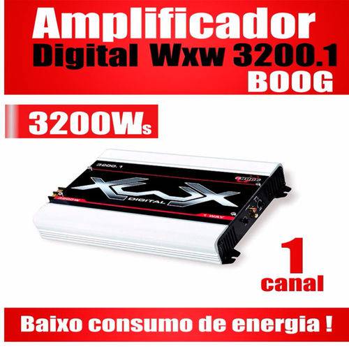 Módulo Amplificador de Som Boog Xwx 3200.1 1 Canal 3200w Rms 2 Ohms