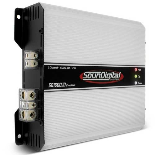 Módulo Amplificador Digital Soundigital Sd1600.1d Evolution 1800 Watts 1ohms