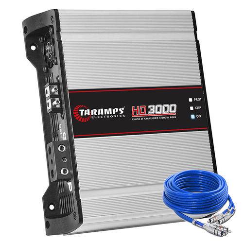 Módulo Amplificador Digital Taramps Hd3000 Compact 1 Canal 2 Ohms