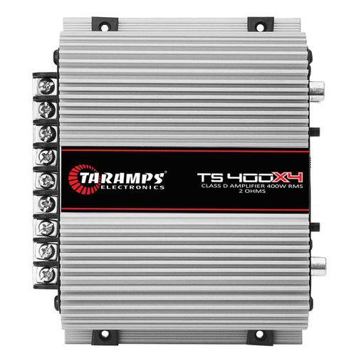 Módulo Amplificador Digital Taramps TS400 X4 - 4 Canais - 400 Watts Rms