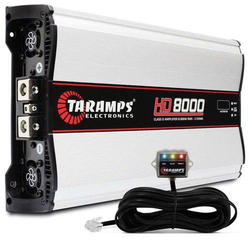 Módulo Amplificador Taramps Hd8000 8000w Rms 2 Ohms 1 Canal + Monitorador Led