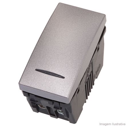Módulo para Interruptor Paralelo Luminoso Única Prime 16A 250V Alumínio Schneider