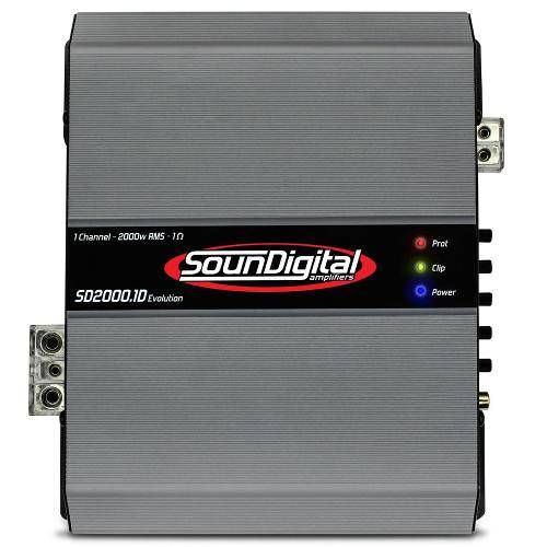 Módulo Soundigital Sd2000.1d Evolution, Até 2400w Rms, 2 Ohms