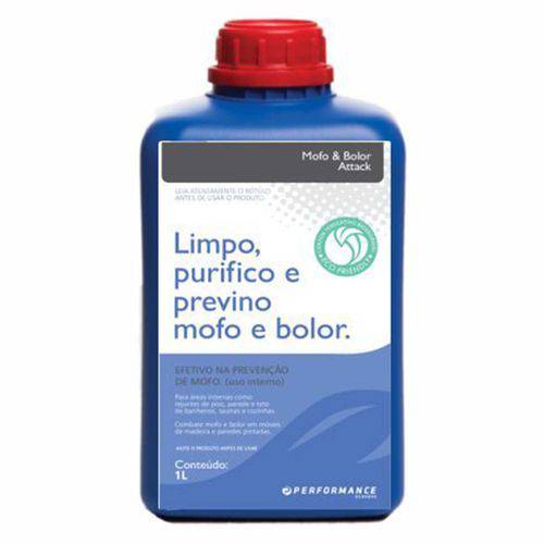 Mofo & Bolor Attack Limpa Purifica e Previne Superfícies com Limo Urina e Fezes - 1L Performance