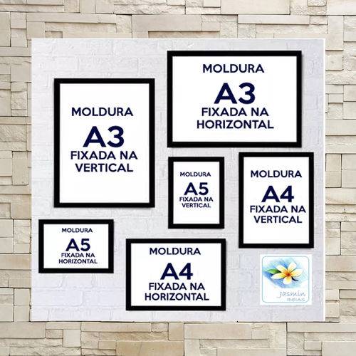 Moldura Quadro Decorativa LAQUEADA Kit 6 (2) A4(2) A3 (2) A5