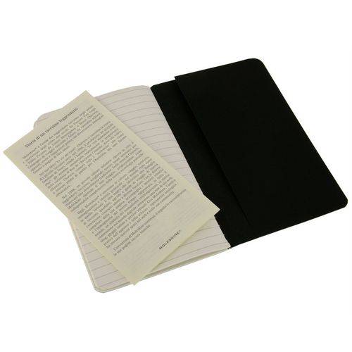 Moleskine Cahier Journals Black Ruled P 9x14cm 4895 3un as