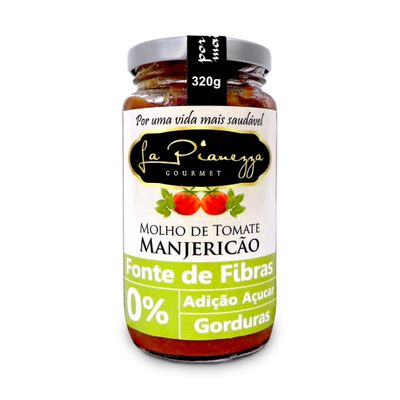 Molho de Tomate Manjericão (fontes de Fibras) 320g - La Pianezza