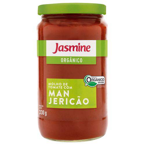 Molho de Tomate Orgânico com MANJERICÃO - Jasmine - 330g