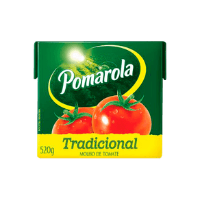 Molho de Tomate Pomarola Tradicional 520g (Tetra Pak)
