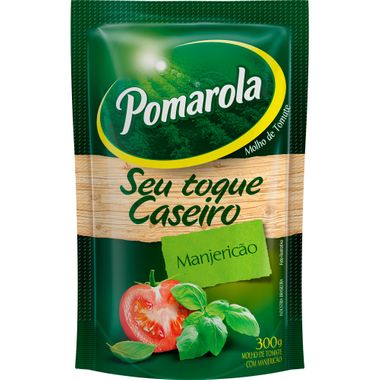 Molho de Tomate Toque Caseiro com Manjericão Pomarola 300g