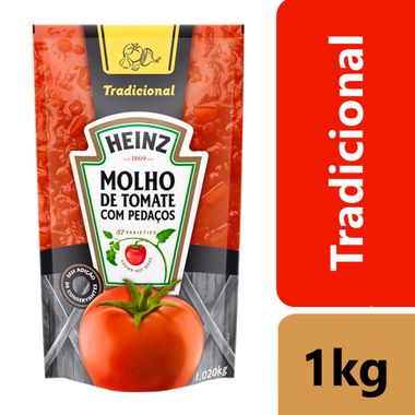 Molho de Tomate Tradicional Heinz Sachê 1,020kg