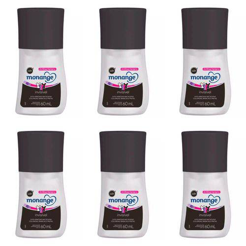 Monange Invisible Desodorante Rollon 60ml (kit C/06)