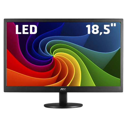 Monitor 18,5" Led Widescreen (1366x768) Aoc E970SWNL D-Sub
