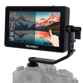 Monitor de Câmera TouchScreen F6 Plus de 5.5' Full HD HDMI com Suporte 4K e 3D Lut