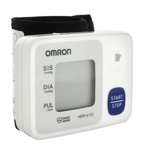 Monitor de Pressão Arterial de Pulso Automático Omron Hem 6122