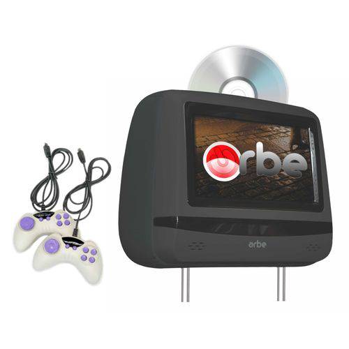 Monitor Encosto de Cabeça Mestre com DVD/sd/USB Grafite Tela 7 Polegadas Orbe